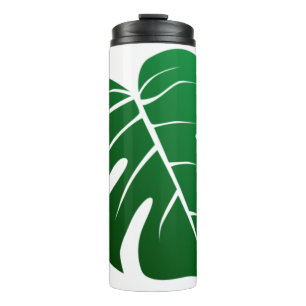 Monstera Leaf Design Thermal Tumbler Thermosbeker
