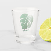Monstera Leaf Design Verre de tir (Dos)