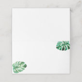 Monstera Leaf Gevouwen Plaats Kaarten (Buitenkant ongevouwen)