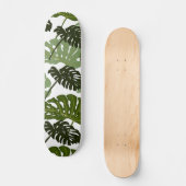 Monstera Leaf Half Pipe Skateboard (Voorkant)