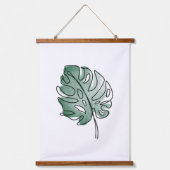 Monstera leaf hangend wandkleed (Voorkant)