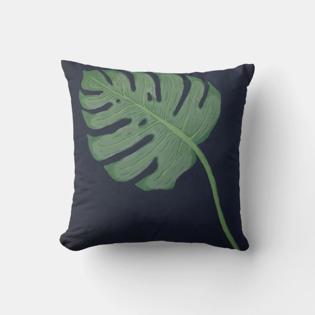 Monstera Leaf Kussen (Voorkant)