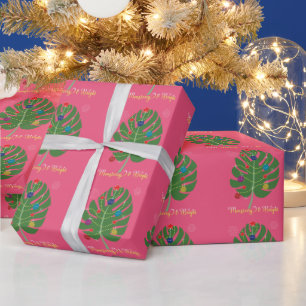 Monstera Leaf Monsterry & Bright Plant Lover Cadeaupapier