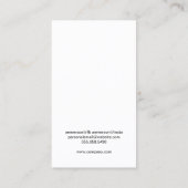 Monstera Leaf Pattern Visitekaartje (Achterkant)