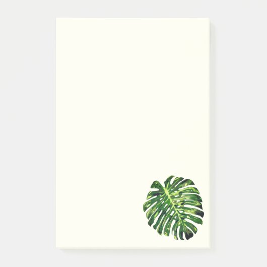 Monstera Leaf Post merkt het op Post-it® Notes (Voorkant)