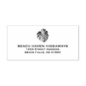 Monstera Leaf retouradres Zelfinkkend stempel (Design)