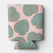 Monstera Leaf: Tropisch  patroon Blikjeskoeler (Achterkant)