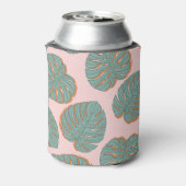 Monstera Leaf: Tropisch  patroon Blikjeskoeler (Blikje Achterkant)