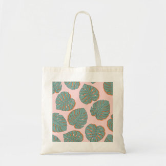 Monstera Leaf: Tropisch patroon Tote Bag