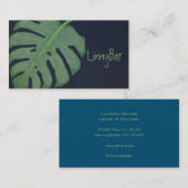 Monstera Leaf Visitekaartje (Voorkant / Achterkant)