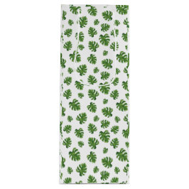 Monstera Leaf Wine Gift Bag Wijn Cadeautas