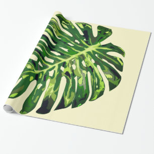 Monstera Leaf Wrapping Paper Cadeaupapier