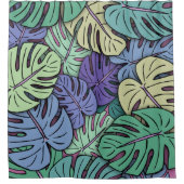 Monstera Leaves #6 Douchegordijn (Voorkant)