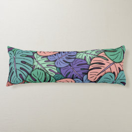 Monstera Leaves #8 Lichaamskussen