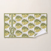 Monstera Leaves - Green (Serviette à main)