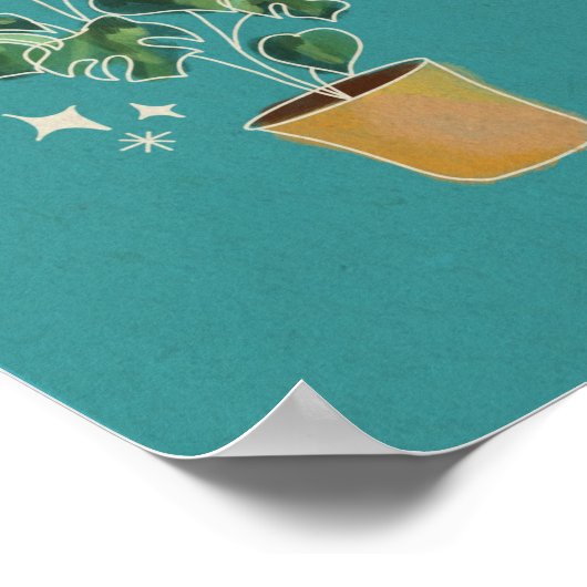 Monstera Ma Poster (Hoek)