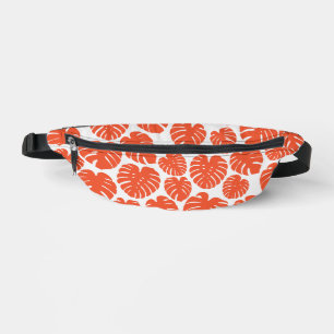 Monstera - Orange et blanc