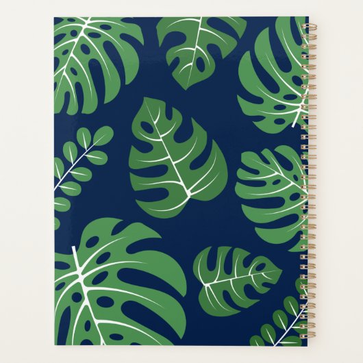 Monstera Palm Leaves Planner (Achterkant)