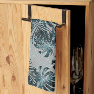Monstera Palm Leeuw Dierenprint Glam 2 Theedoek