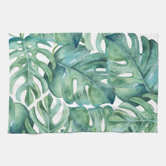 Monstera Pattern Theedoek (Horizontaal)