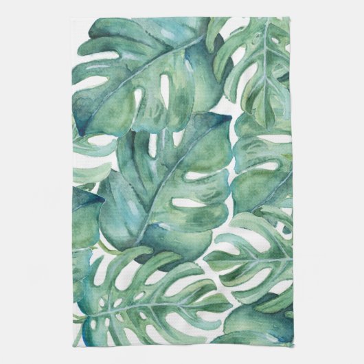 Monstera Pattern Theedoek (Verticaal)