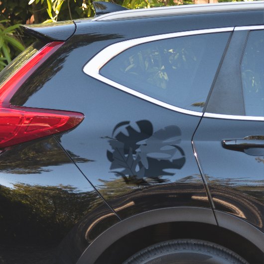 Monstera plant blad Car Decal Sticker (Auto Zijkant)