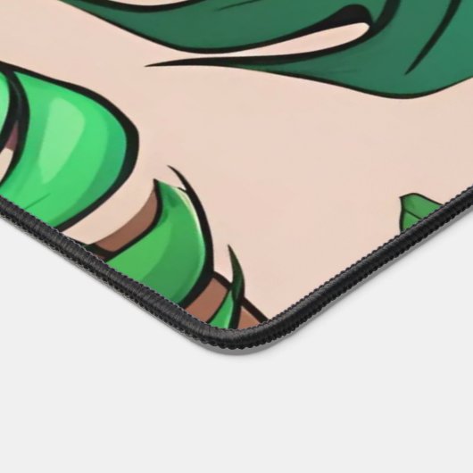 Monstera Plant Pot Pattern Art Bureaumat (Hoek)