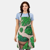 Monstera Plant Pot Pattern Art Schort (Gedragen)