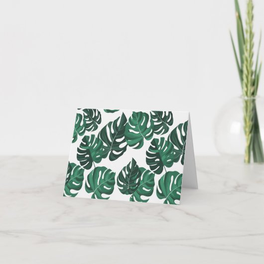 Monstera Plante thème Blank Cartes pour notes (Devant)