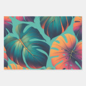 Monstera Tropical Green Palm Feuille été (Devant 2)