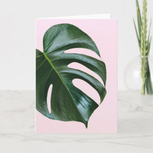 Monstera Tropical Leaf Kaart