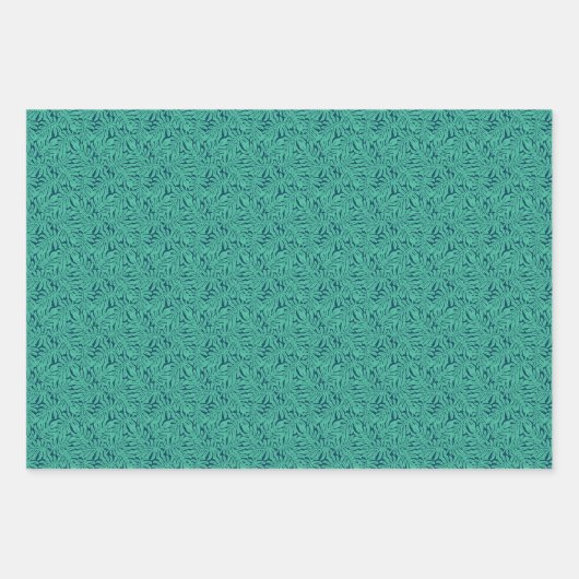 Monstera Tropical Leaf Pattern Inpakpapier Vel (Voorkant 3)
