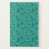 Monstera Tropical Leaf Pattern | Monogram Planner (Achterkant)