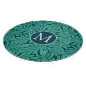 Monstera Tropical Leaf Pattern | Monogram Snijplank (Hoek)