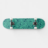 Monstera Tropical Leaf Pattern Skateboard (Horizontaal)