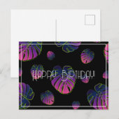 Monstera Tropisch blad Gefeliciteerd Briefkaart (Voorkant / Achterkant)