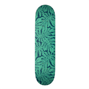 Monstera Tropisch Bladpatroon Skateboard