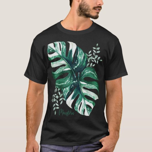 Monstera, variegated Monstera, Monstera Deliciosa, T-shirt (Voorkant)
