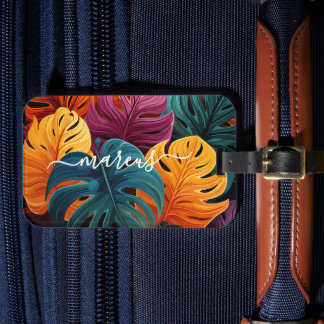 Monstera verlaat Hawaïaans Bagagelabel