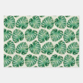 Monstera verlaat patroon inpakpapier vel (Voorkant)