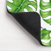 Monstera waterverf patroon muismat (Hoek)