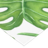 Monstera waterverf patroon tafelkleed (Gekanteld)