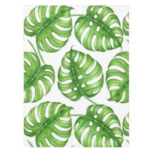 Monstera waterverf patroon tafelkleed