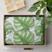 Monstera waterverf patroon tissuepapier (Geschenk)