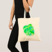 Monstera Waterverf Tote Bag (Voorkant (product))