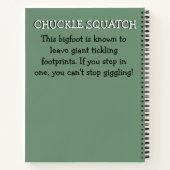 Monsterbedrijf...Giechel Squatch Notitieboek (Achterkant)