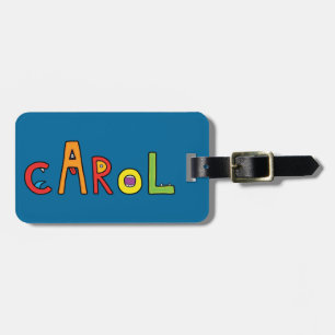Monsterbrieven "Carol" Bagagelabel