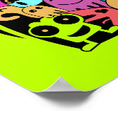 Monstercreaties in ruimtevervormend ontwerp poster (Hoek)