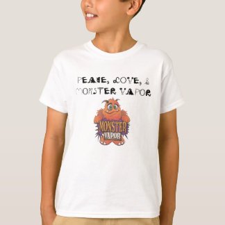 monsterdamp, PEACE, LOVE & MONSTER VAPOR T-shirt