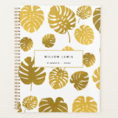 Monstère d'or moderne Feuille Tropical Motif (Devant)